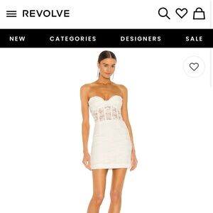 Bardot LACE CORSET MINI DRESS IN IVORY